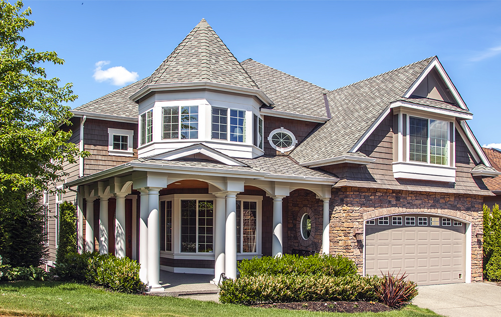 A new, custom built residential home after receiving thorough home inspection services